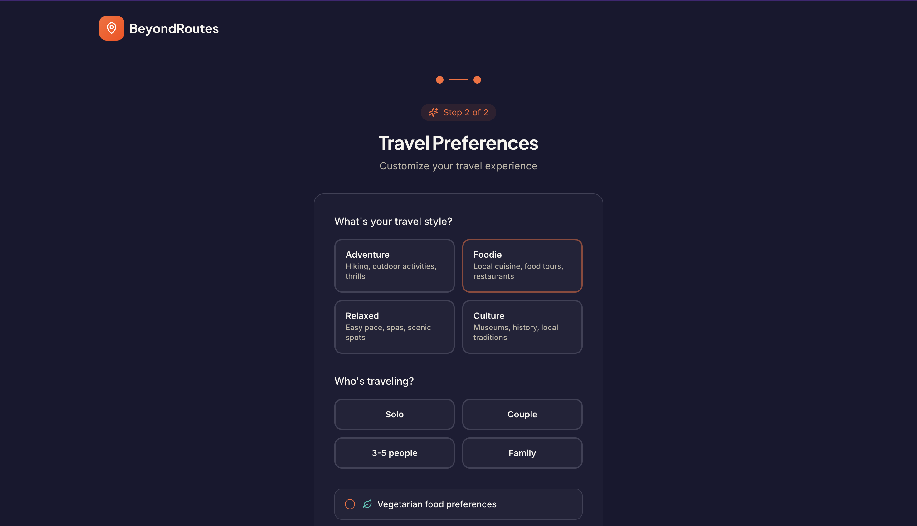 BeyondRoutes - Screenshot 3 showing product features and functionality