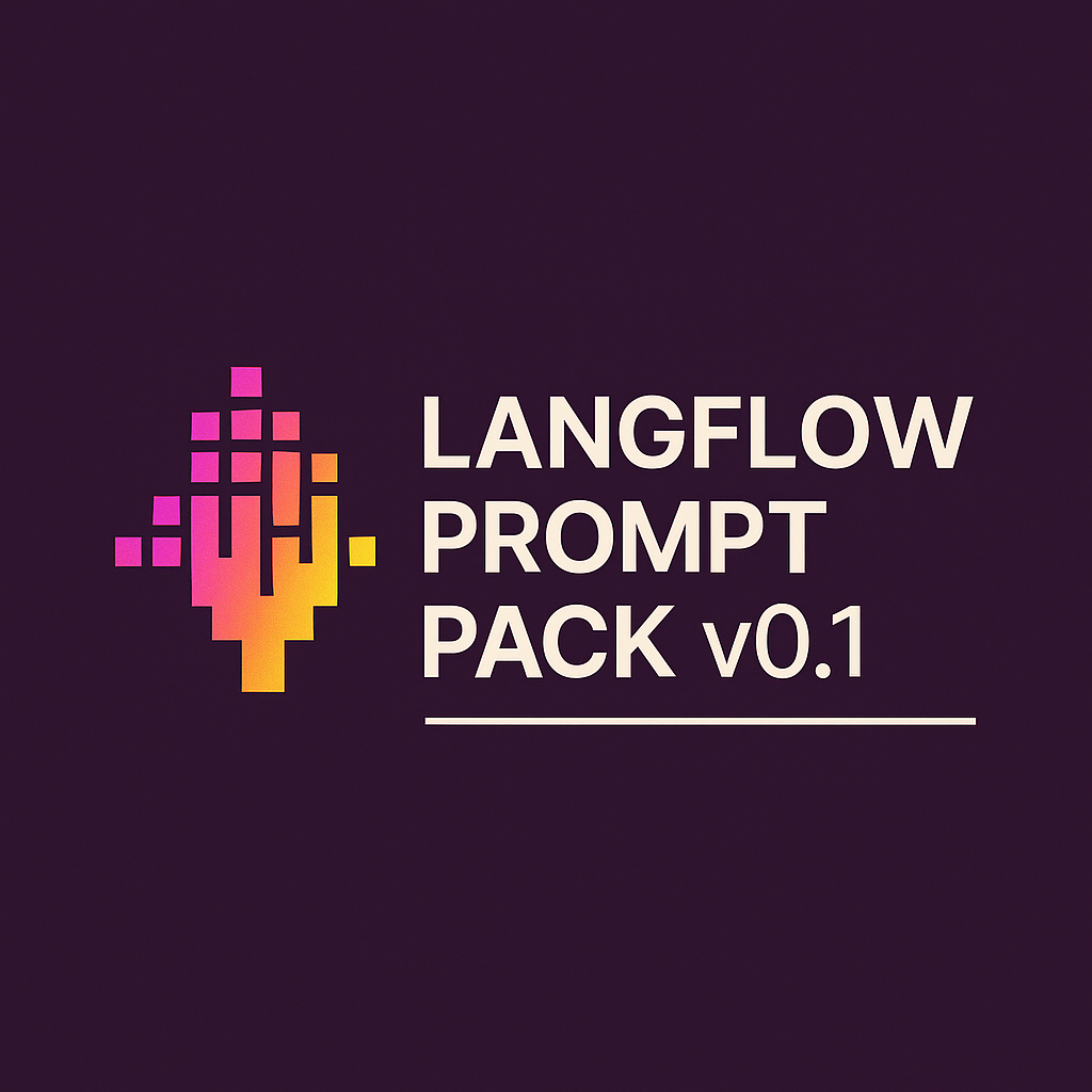 Langflow Prompt Pack v0.1 logo