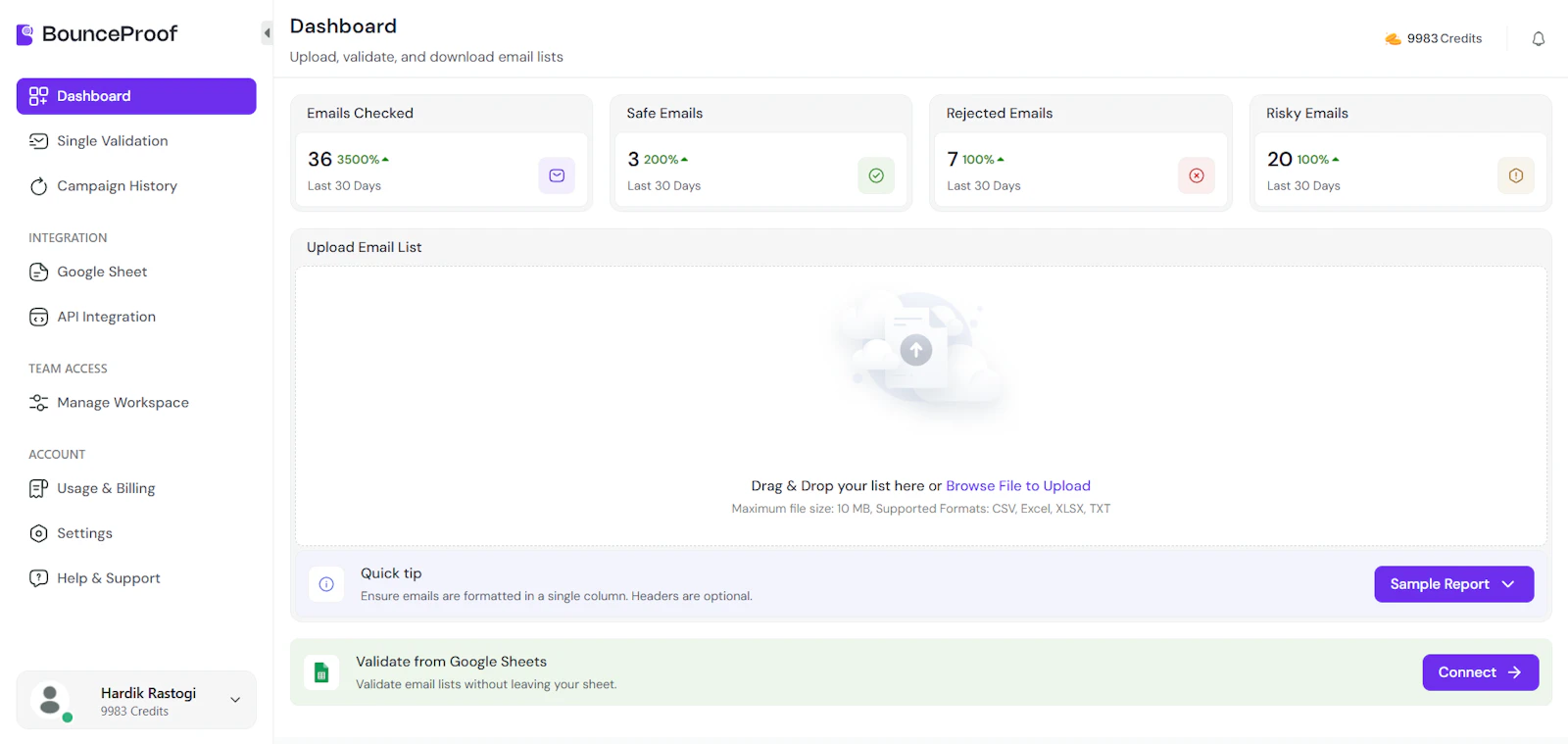 BounceProof screenshot 4