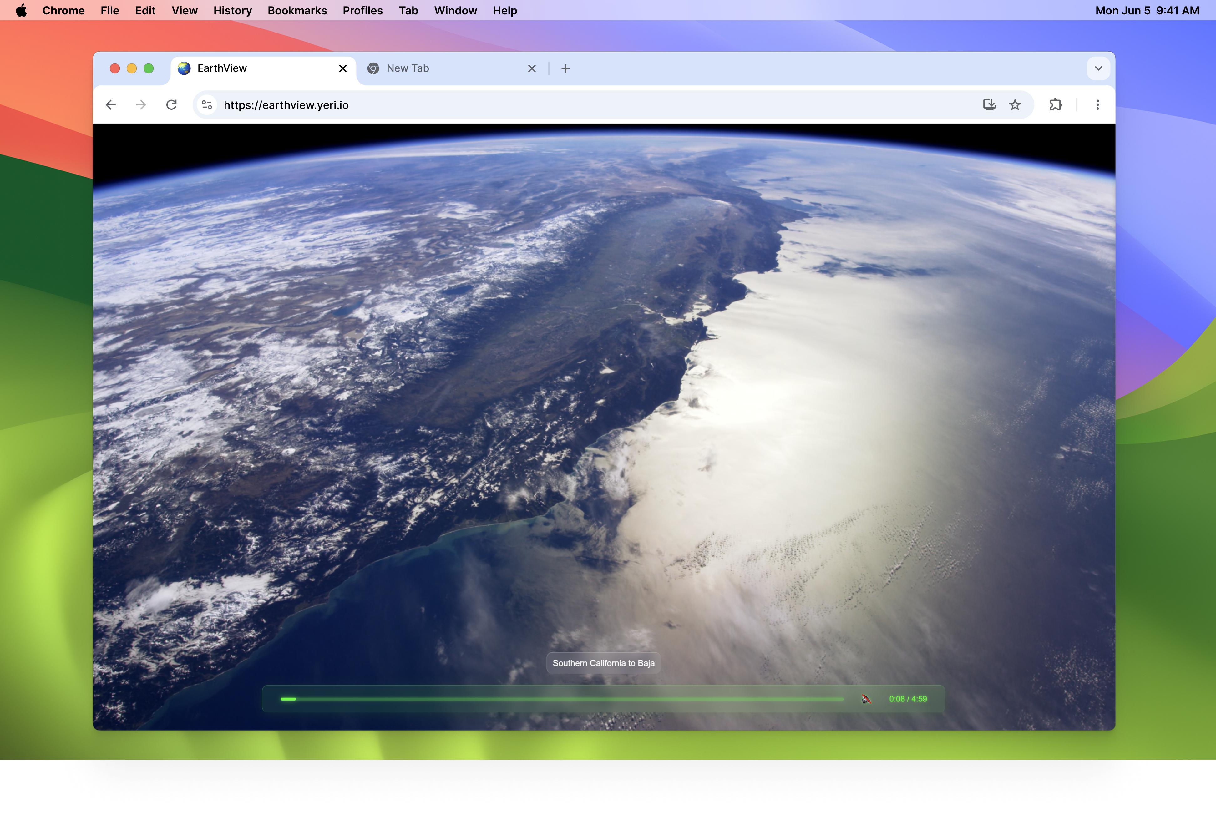Earthview - สัมผัสประสบการณ์การดูทางอากาศ - เวอร์ชันเว็บของสกรีนเซฟเวอร์ของ Apple media 3