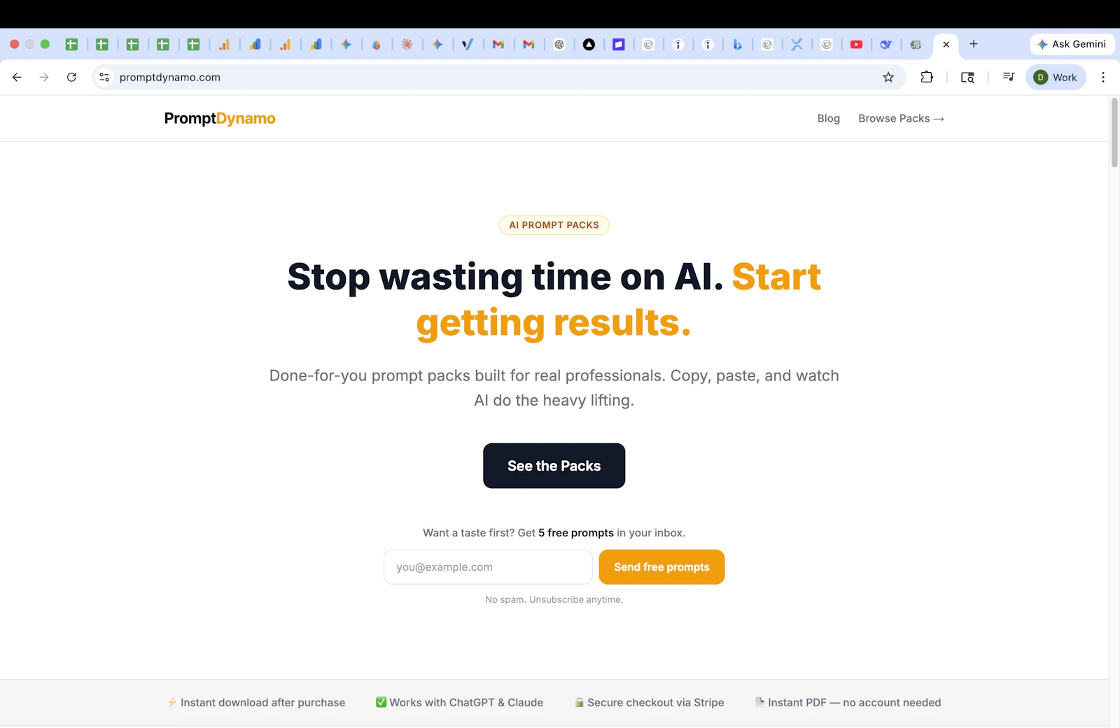 PromptDynamo screenshot 1