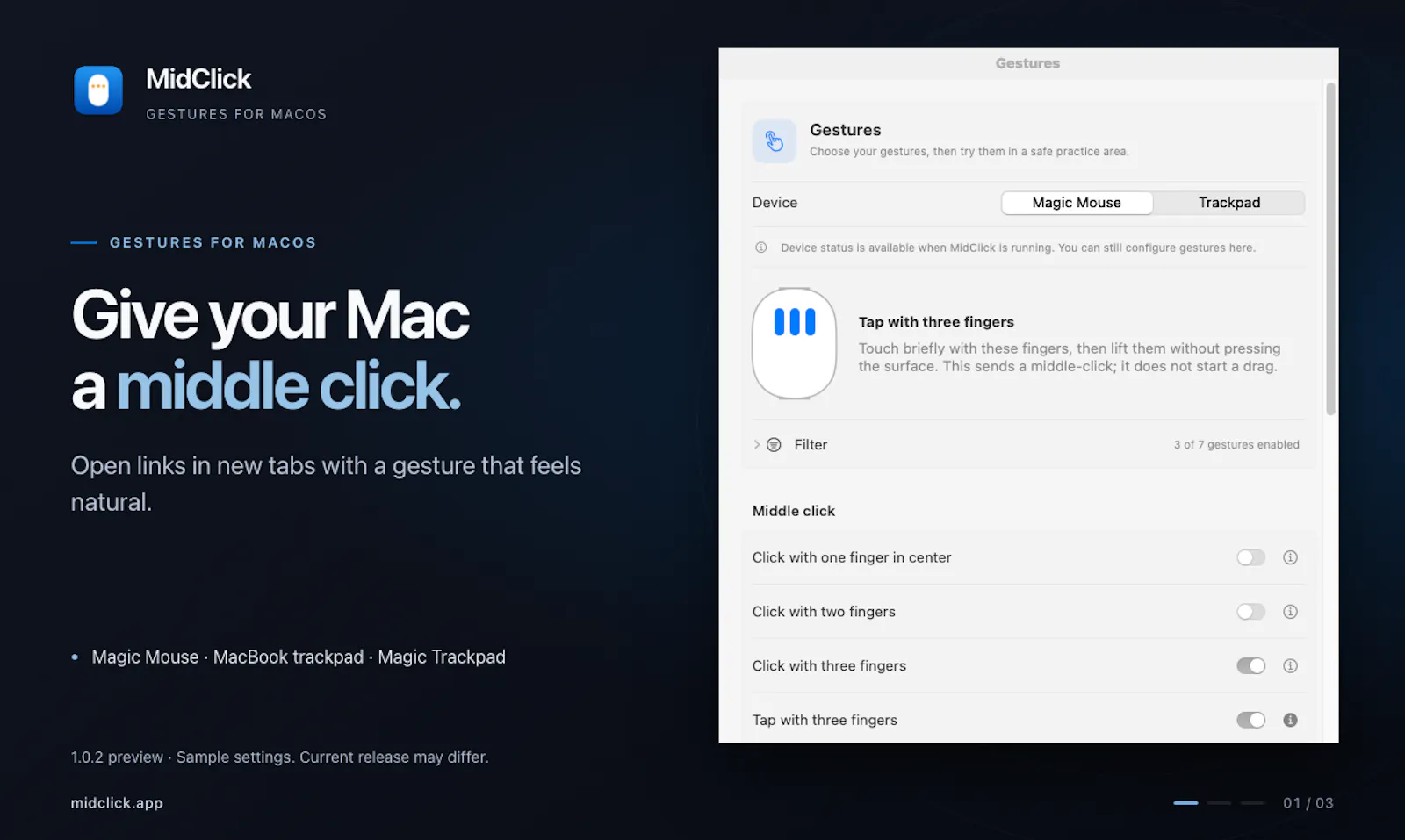 MidClick screenshot 1