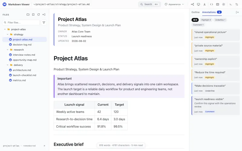 Markdown Viewer screenshot 4
