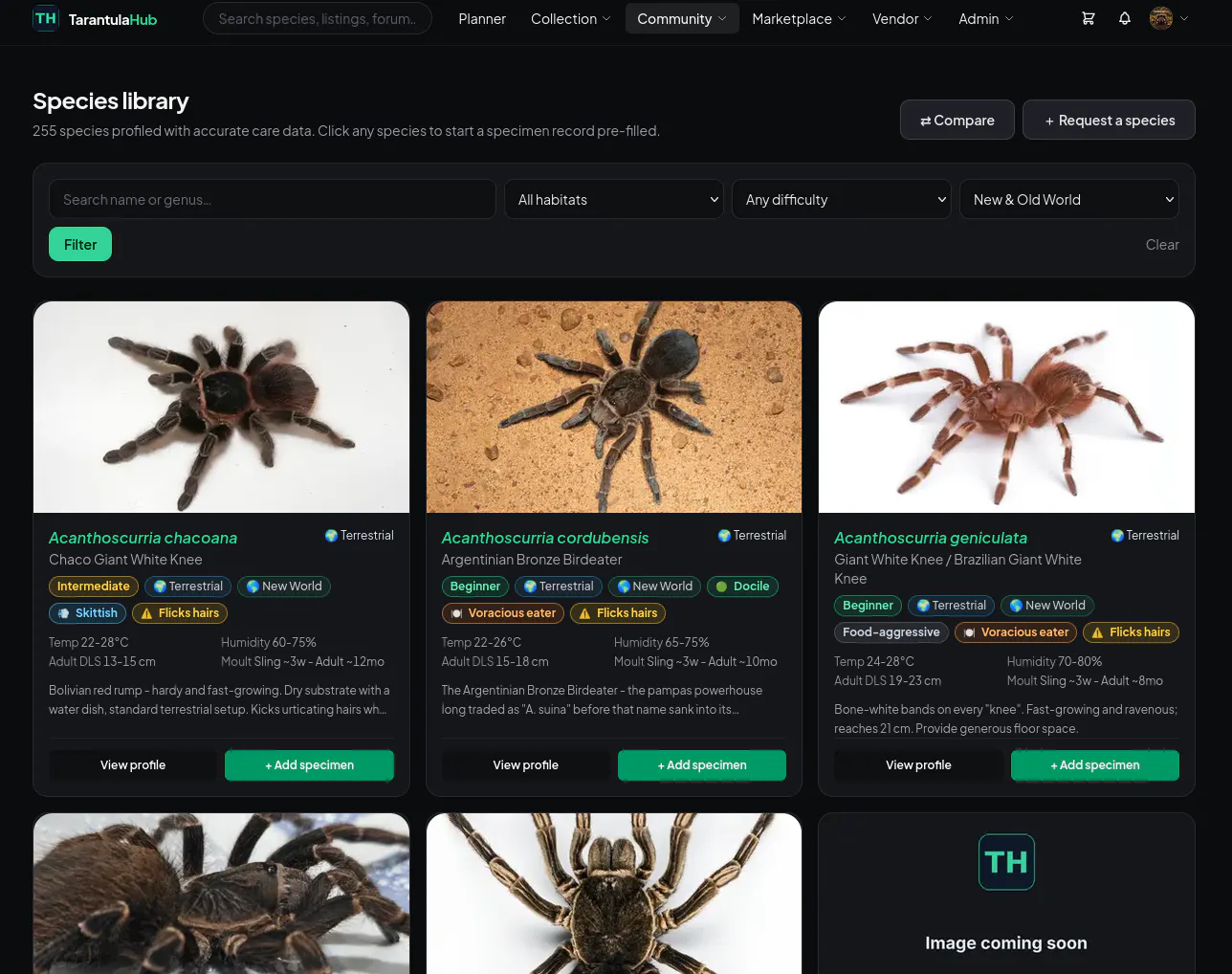 TarantulaHub gallery image