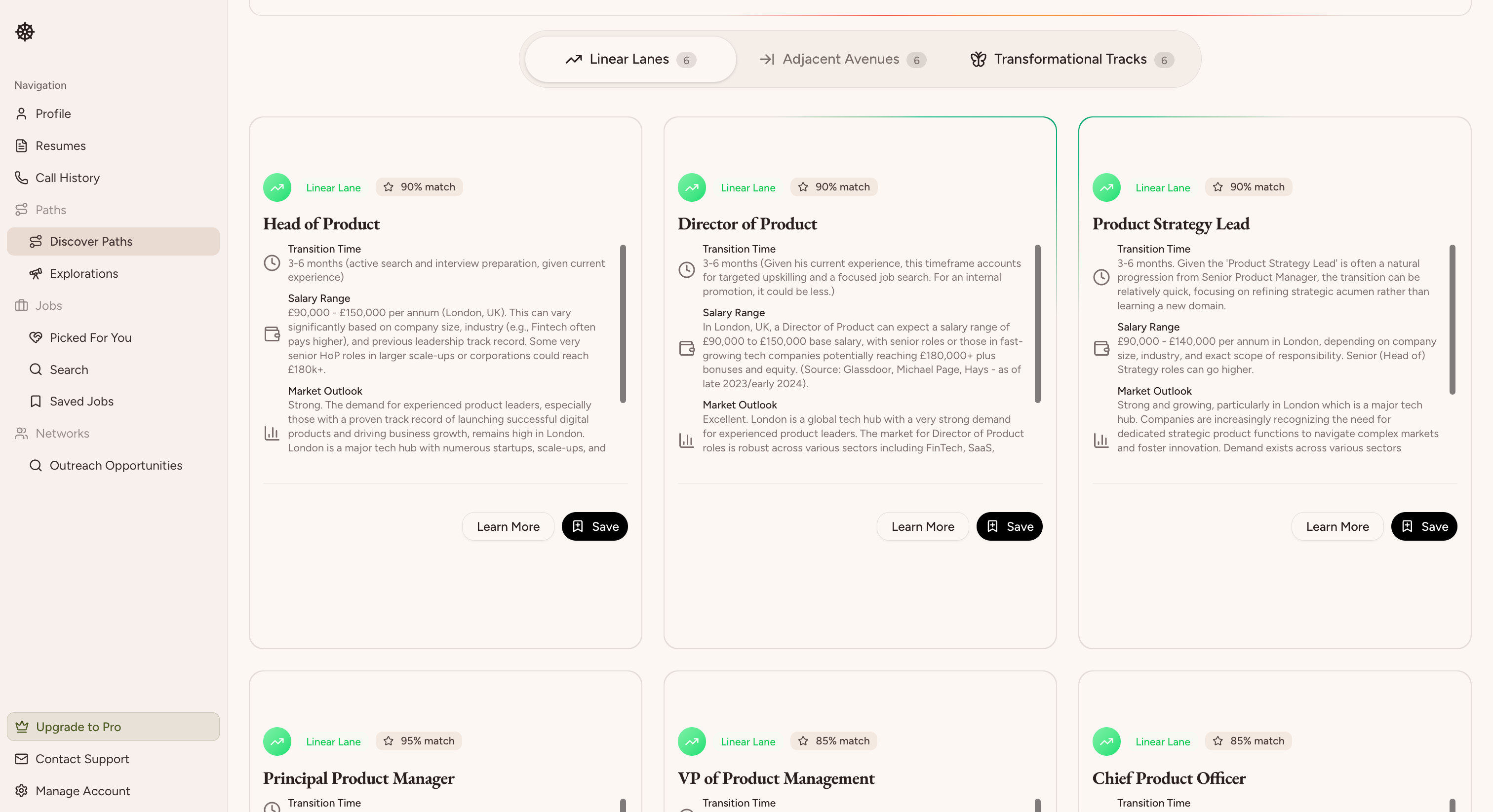 Média Steer de carrière - Guidance de carrière et recherche d'emploi alimentée par AI 2
