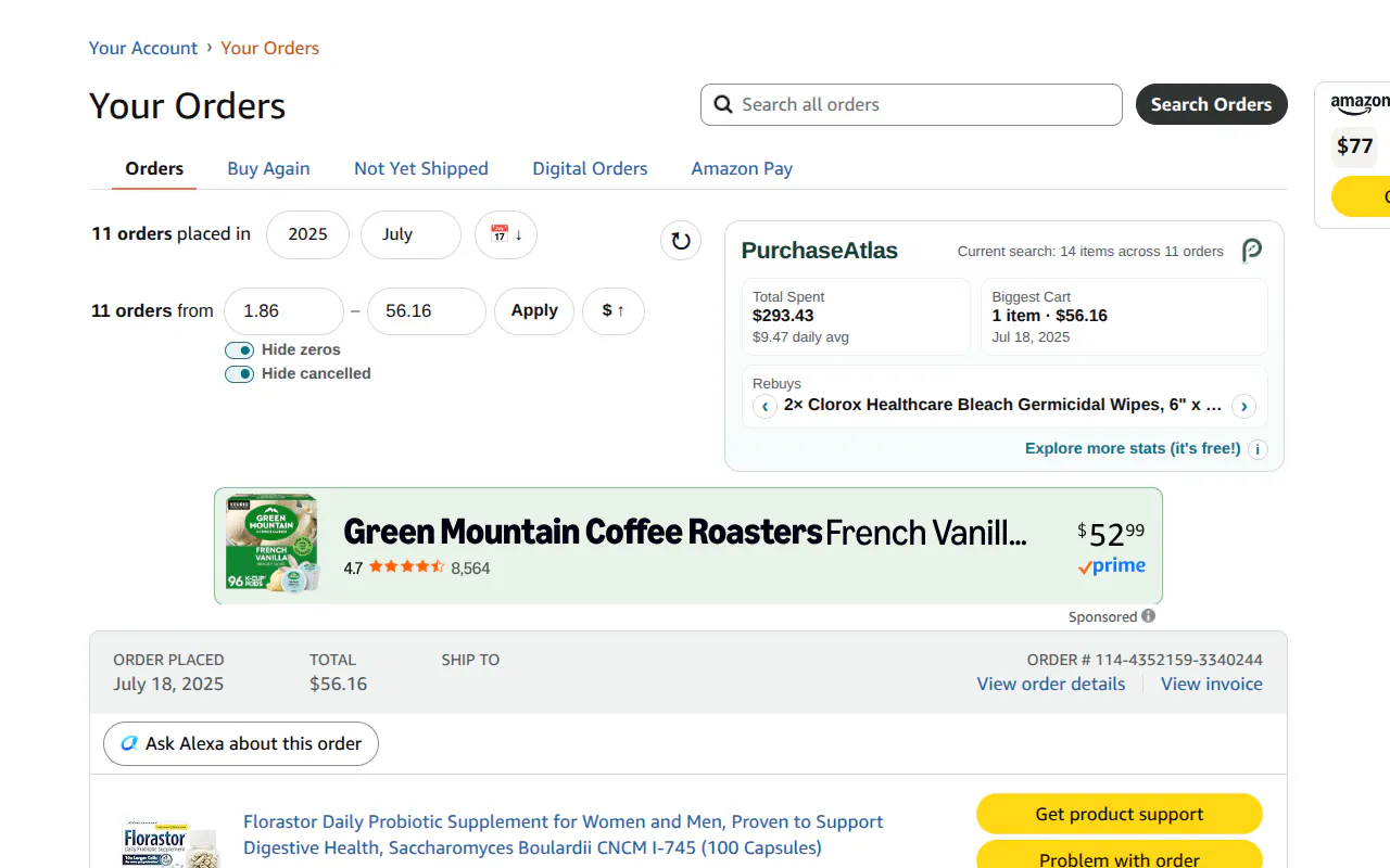 Amazon Order Price Tools gallery image
