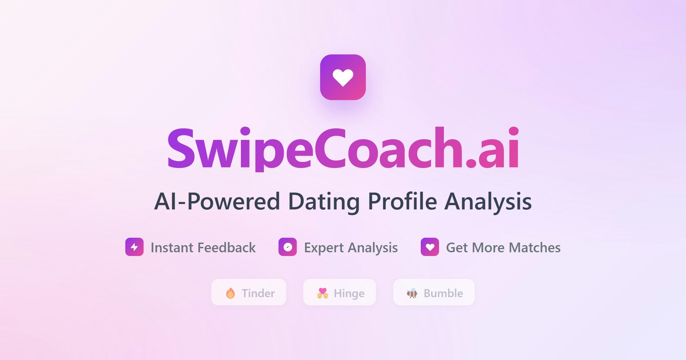 SwipeCoach.ai - Main product screenshot demonstrating key features and user interface