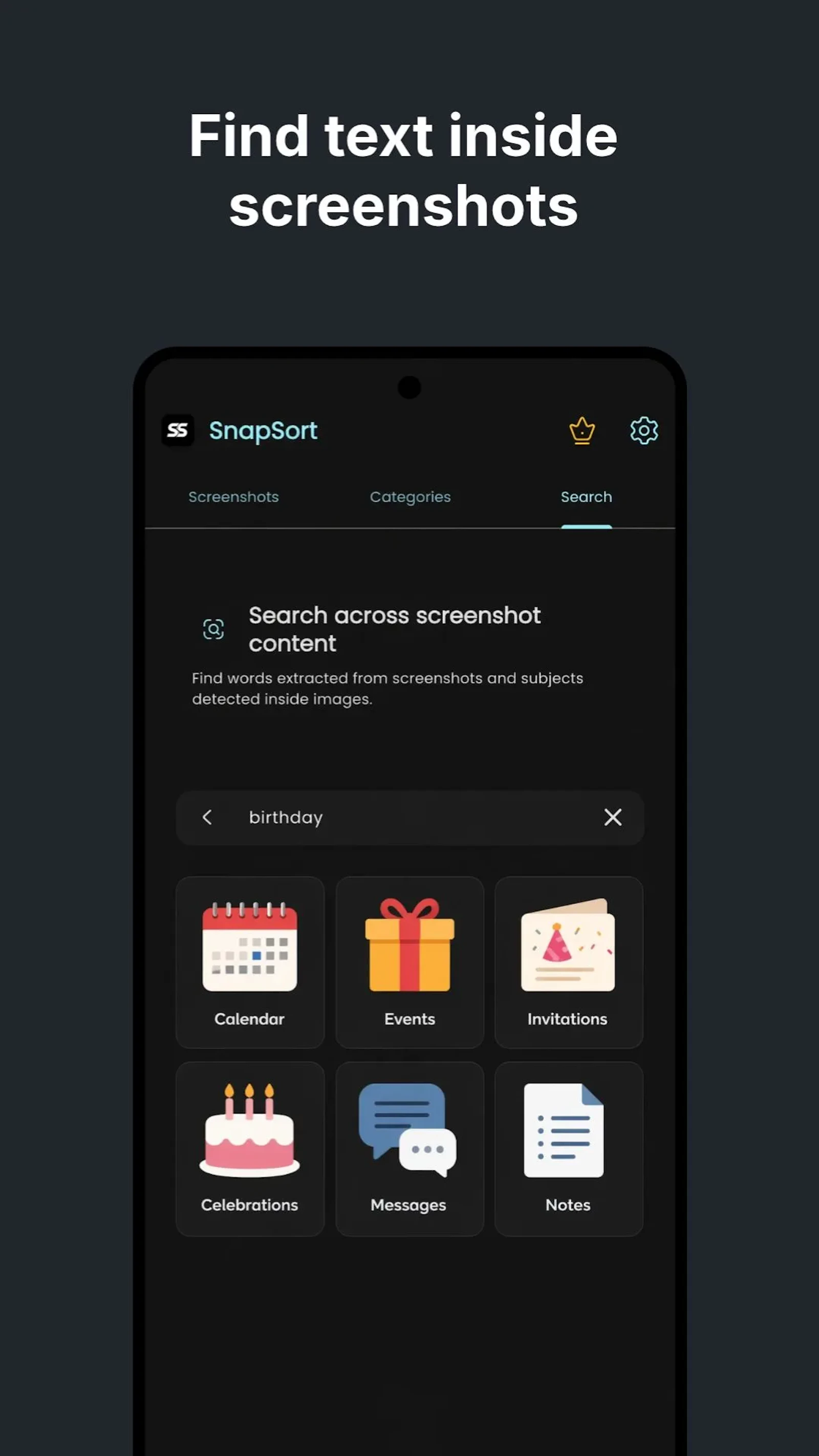 SnapSort screenshot 2