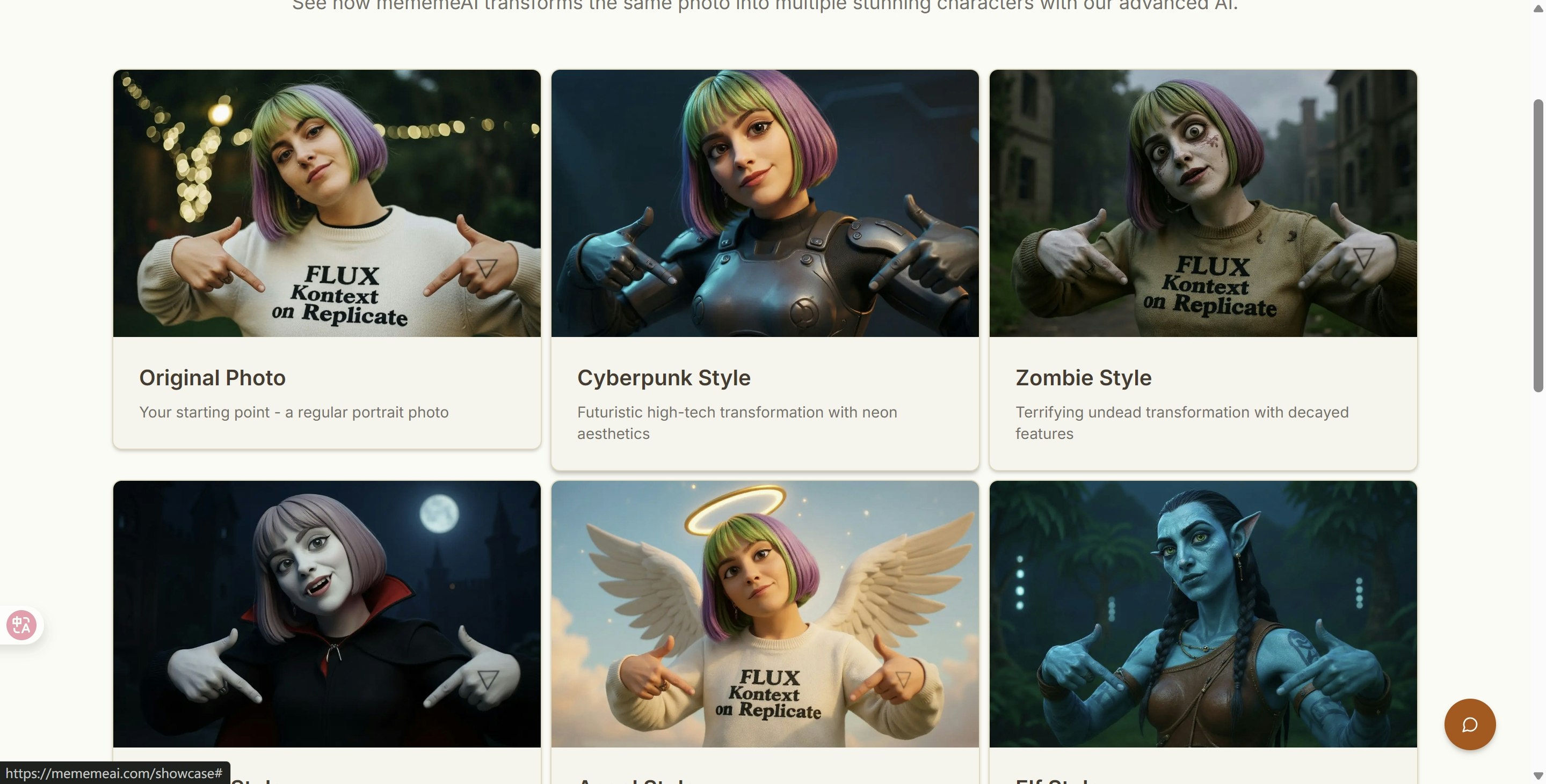 Mídia 1 de Mesmo ai - Transforme suas fotos em estilos de 50 personagens
