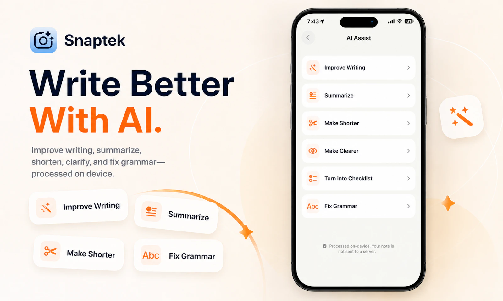 Snaptek - AI Notes & Tracking screenshot 7
