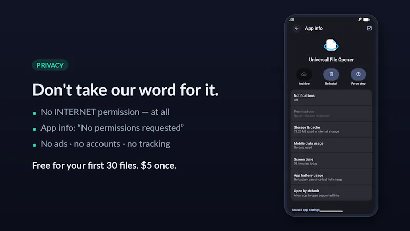 Universal File Opener screenshot 6