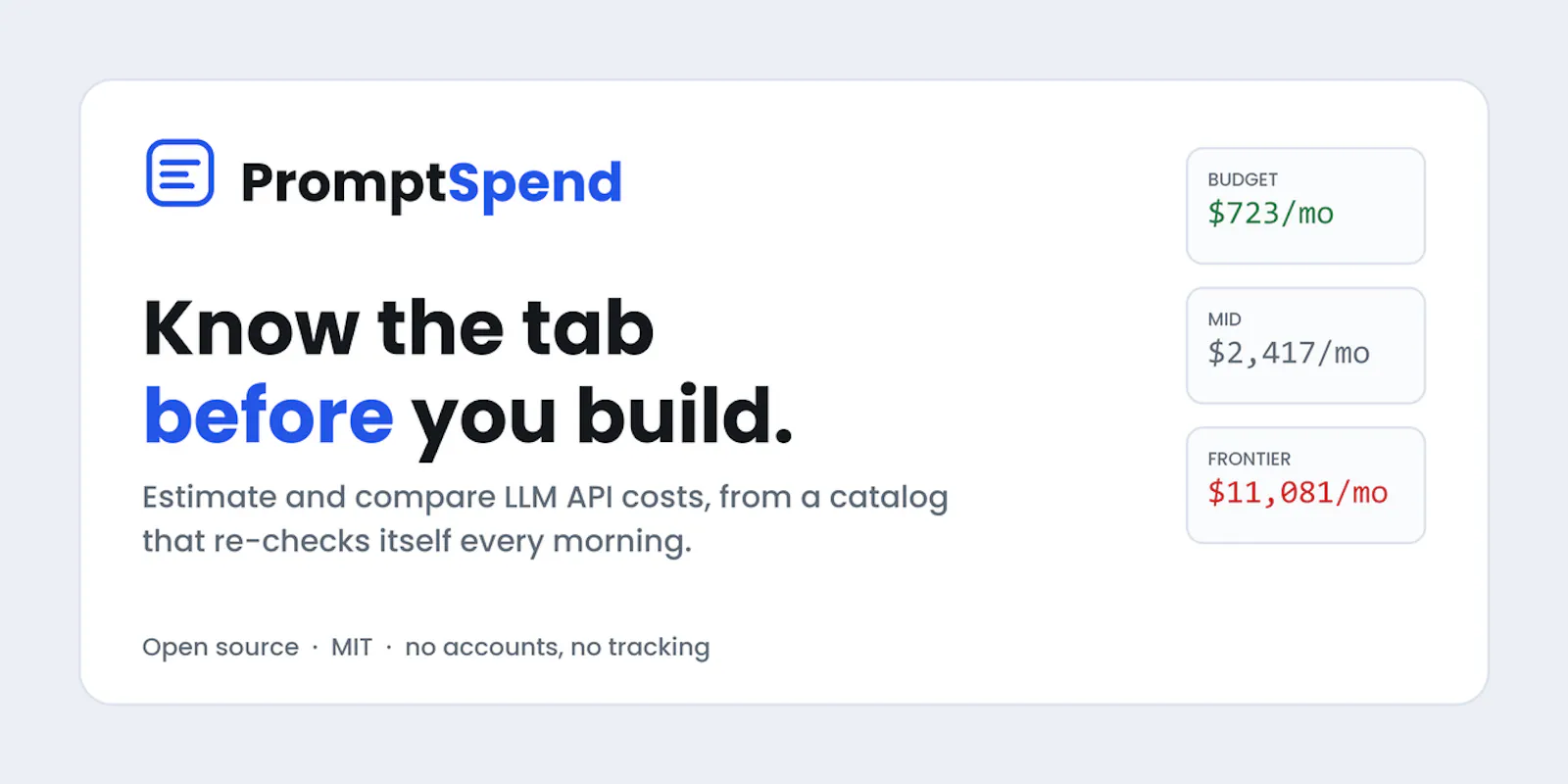 PromptSpend screenshot 1