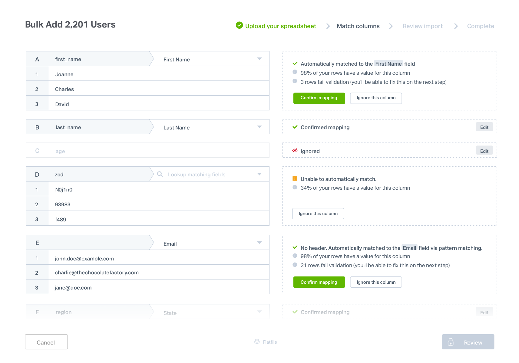Flatfile.io gallery image
