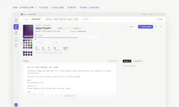 Slate Scripts — screenwriting Git style gallery image