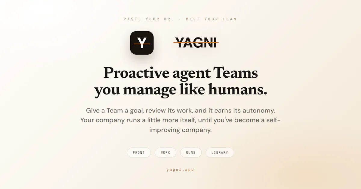 YAGNI