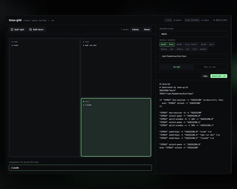 tmux-grid screenshot 3