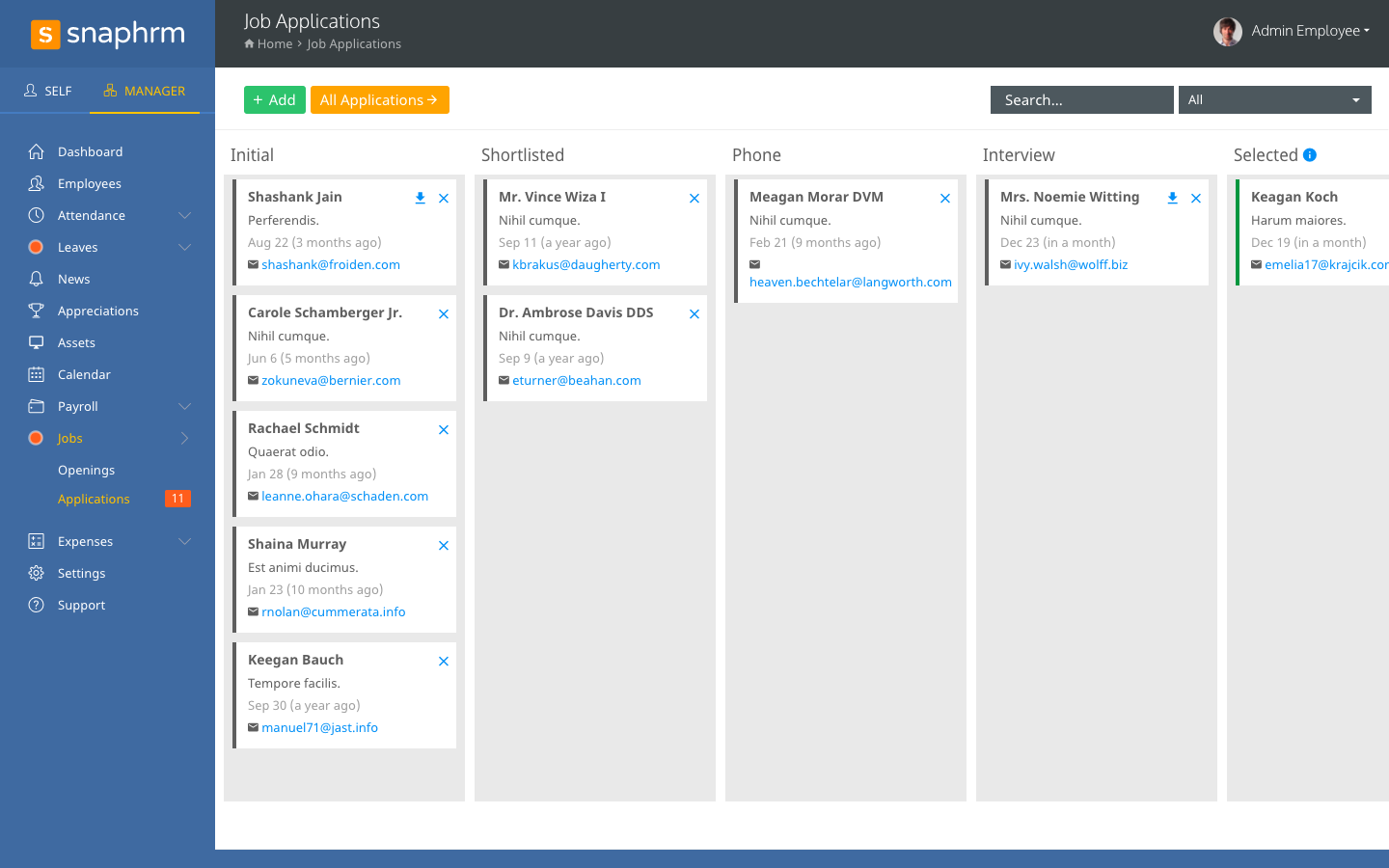 SnapHRM gallery image