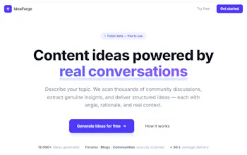 IdeaForge -Ideas from real conversations gallery image