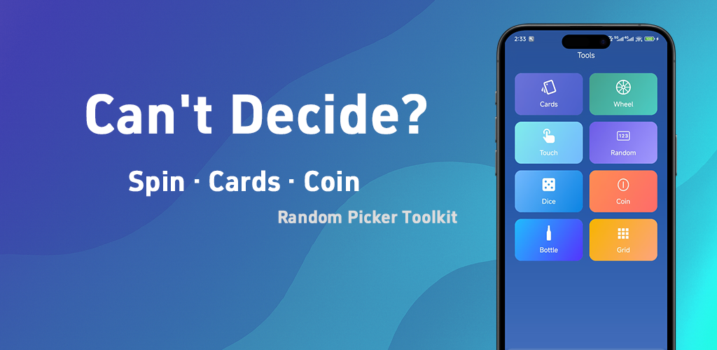 Random Picker Toolkit（Android App） - Main product screenshot demonstrating key features and user interface