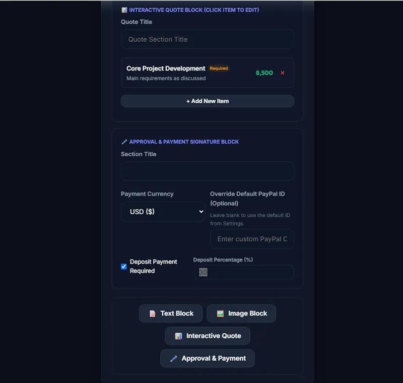 SmartProposal screenshot 3