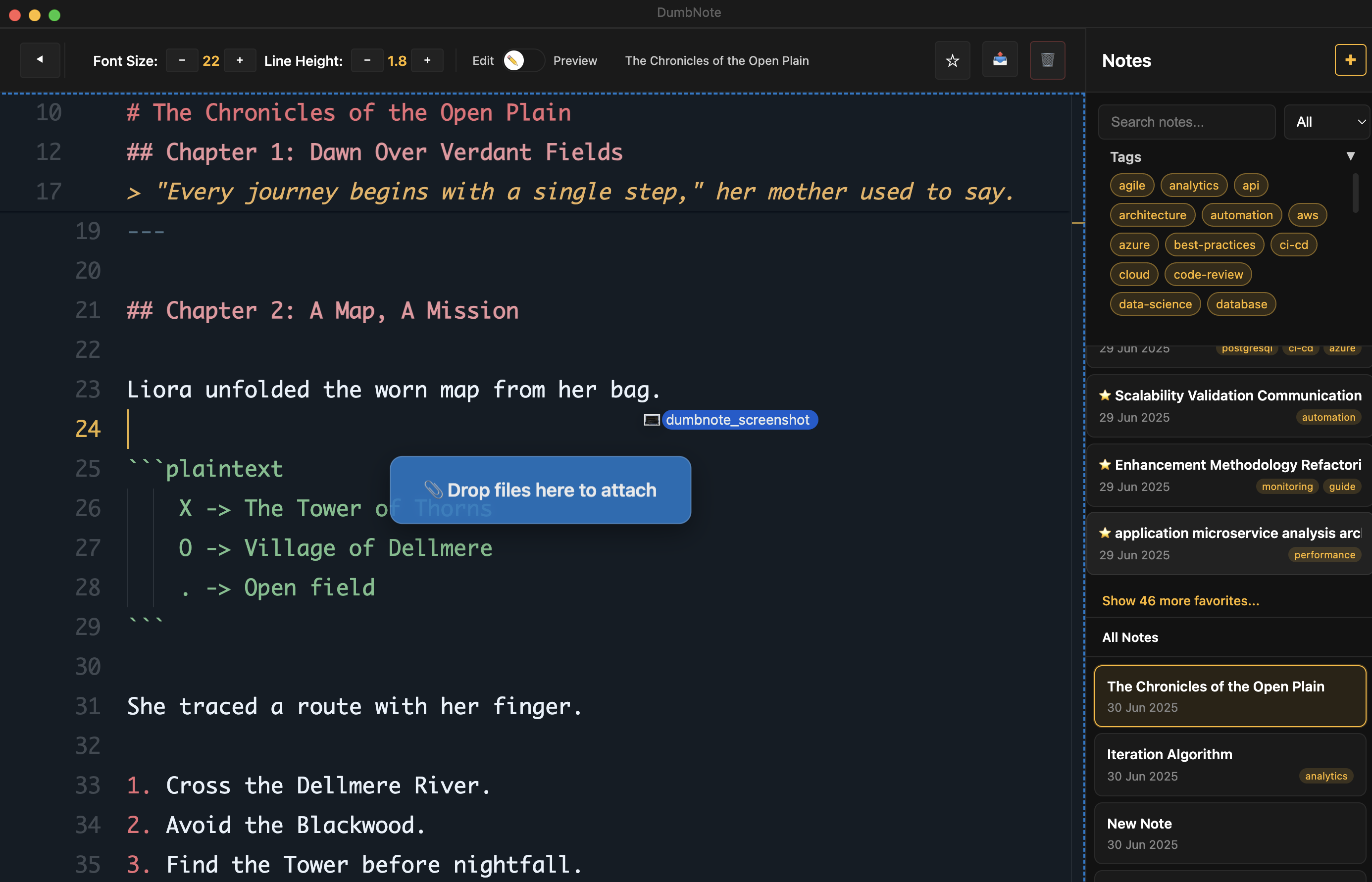 Media Dumbbell - Aplikasi Nota Markdown Offline-First.Tiada kunci masuk.Tulis sahaja. 2
