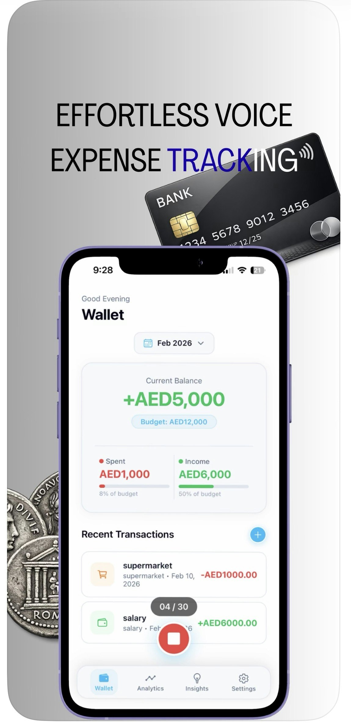 MoneyNotes — AI Voice Expense Tracker gallery image