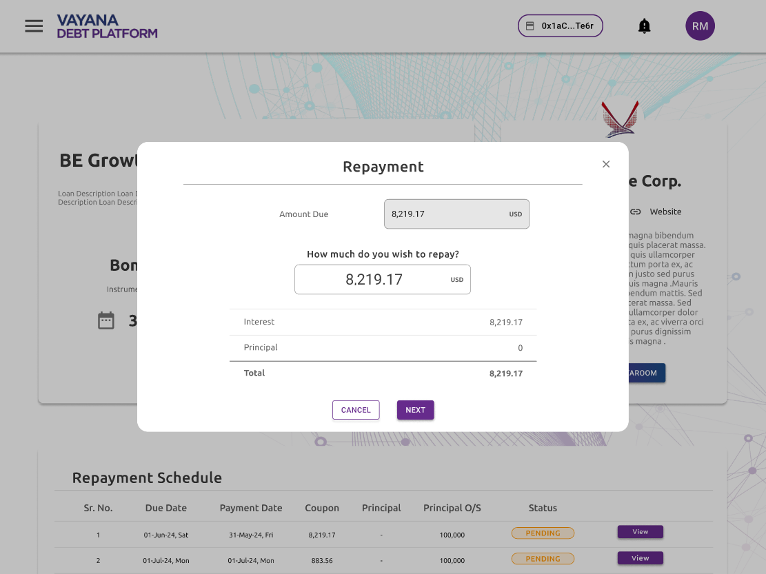 Vayana Debt Platform media 3