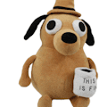 "This is Fine" Plush Dog