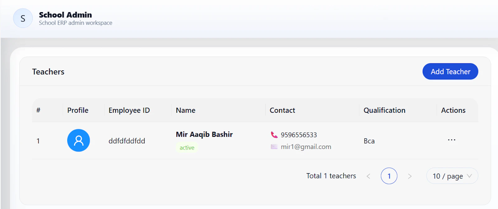 School ERP screenshot 5