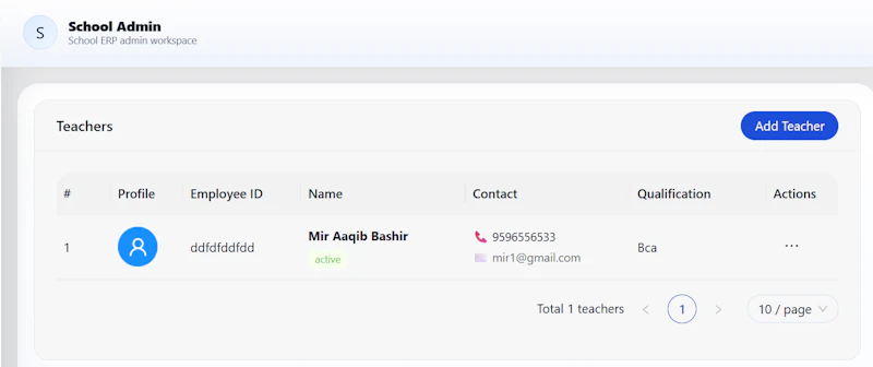 School ERP screenshot 5