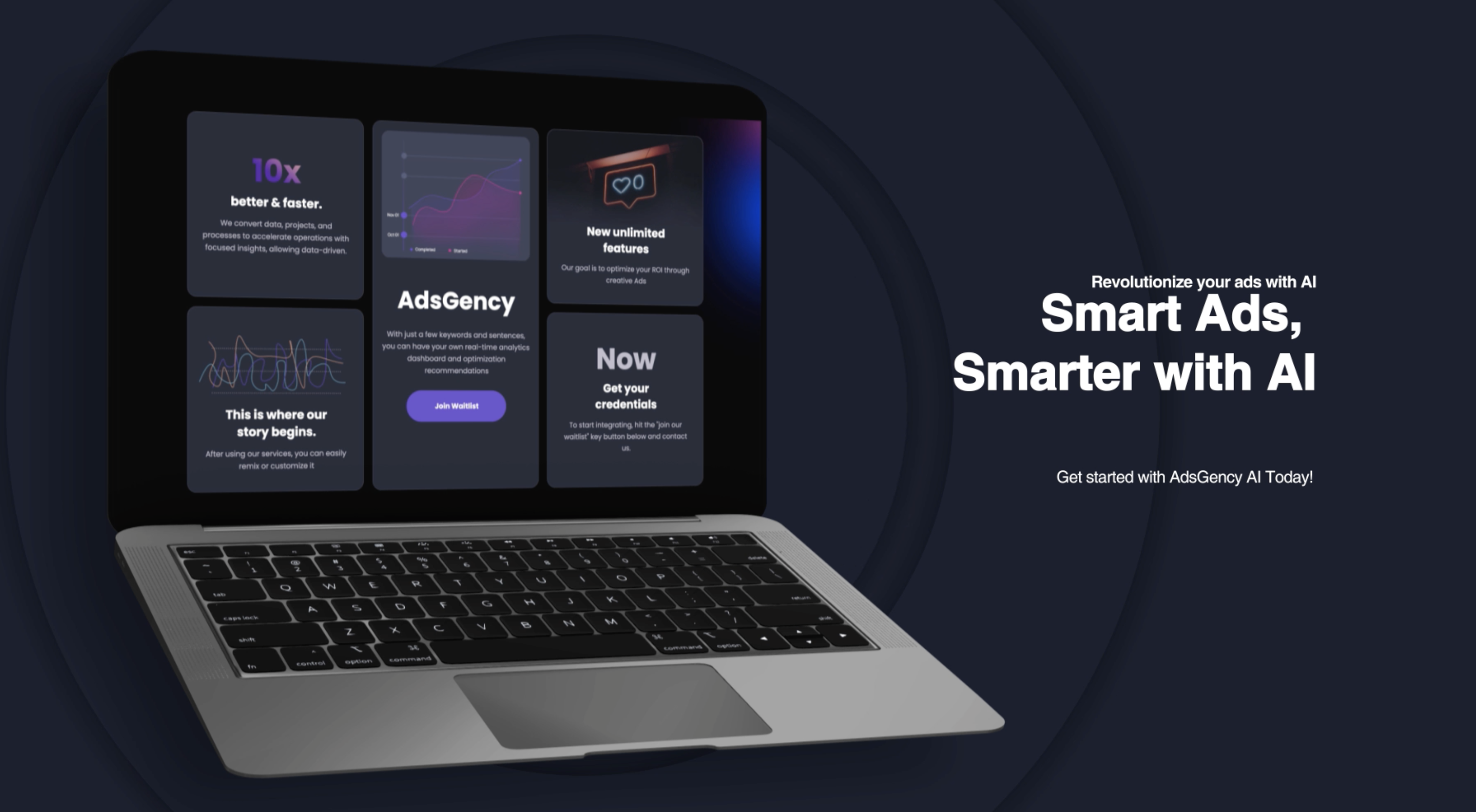 Adsgency AI MVP - Optimieren Sie Ihre Anzeigenaufführungen 10x besser mit KI Medien 2