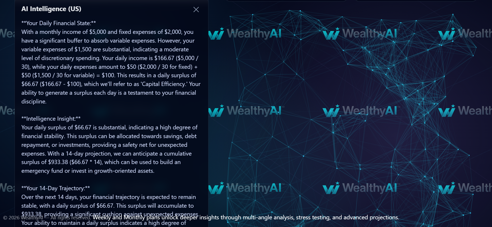 WealthyAI ⧈ gallery image