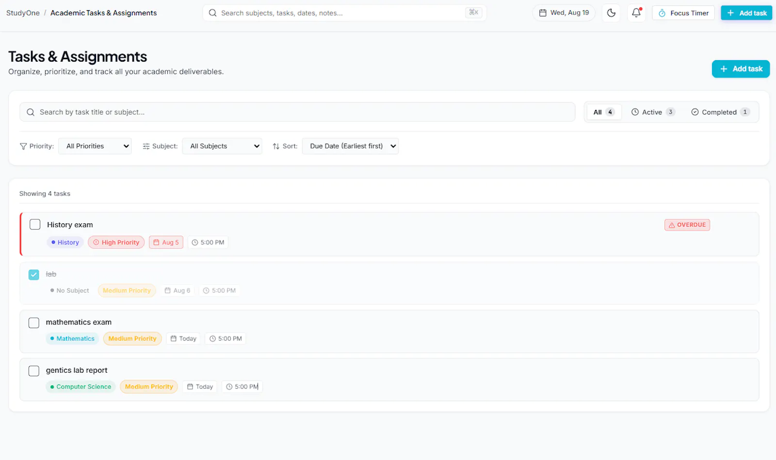 StudyOne screenshot 4