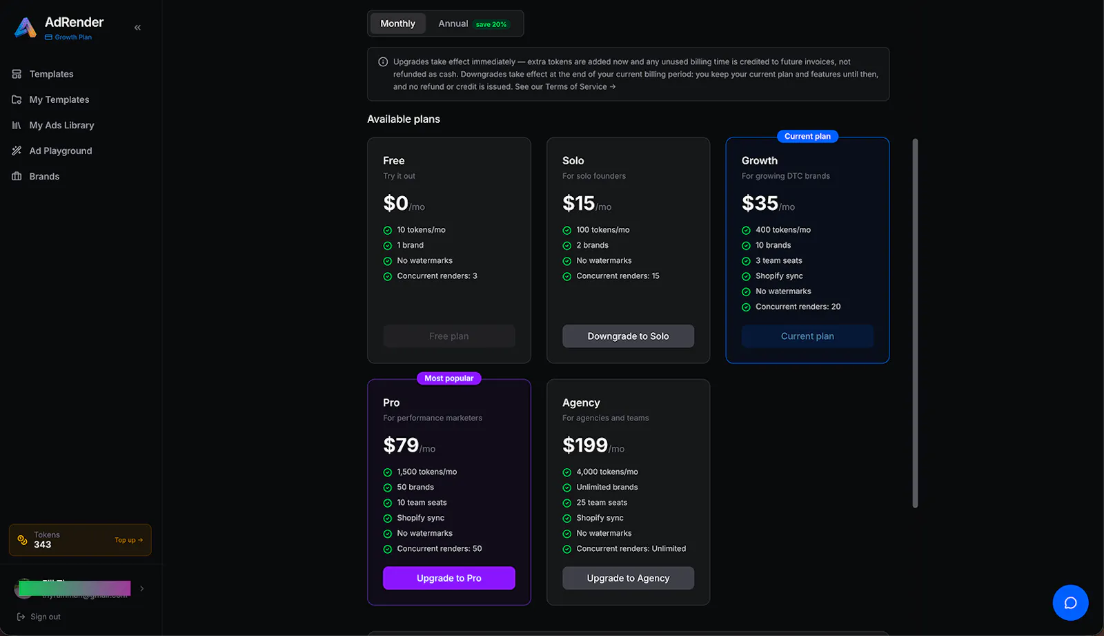 AdRender screenshot 2