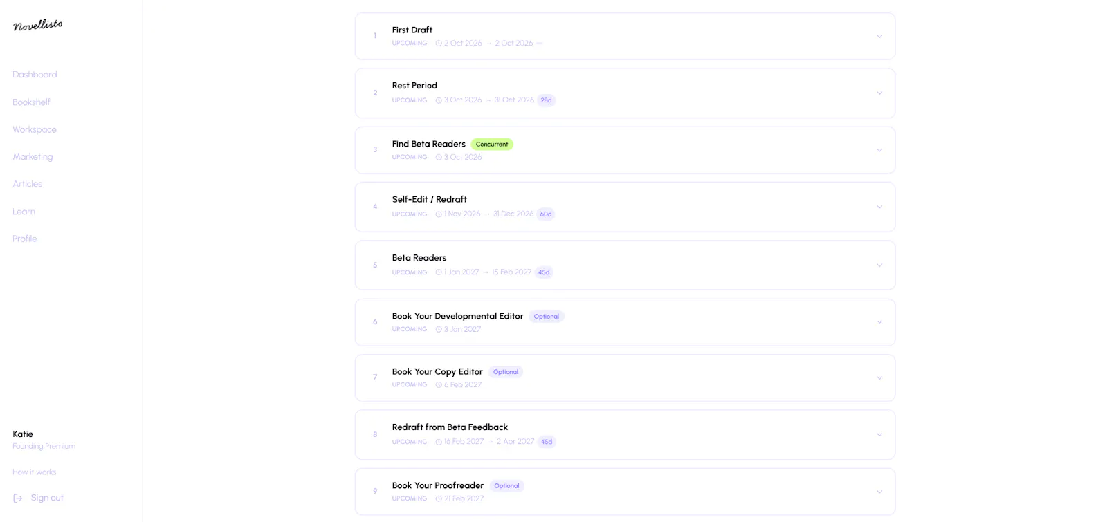 Novellisto screenshot 2
