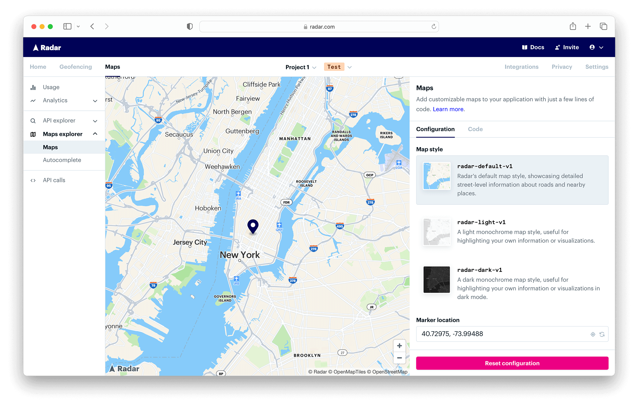 레이더 맵 플랫폼 - Google지도 및 Mapbox에 대한 비용 효율적인 대안 미디어 3