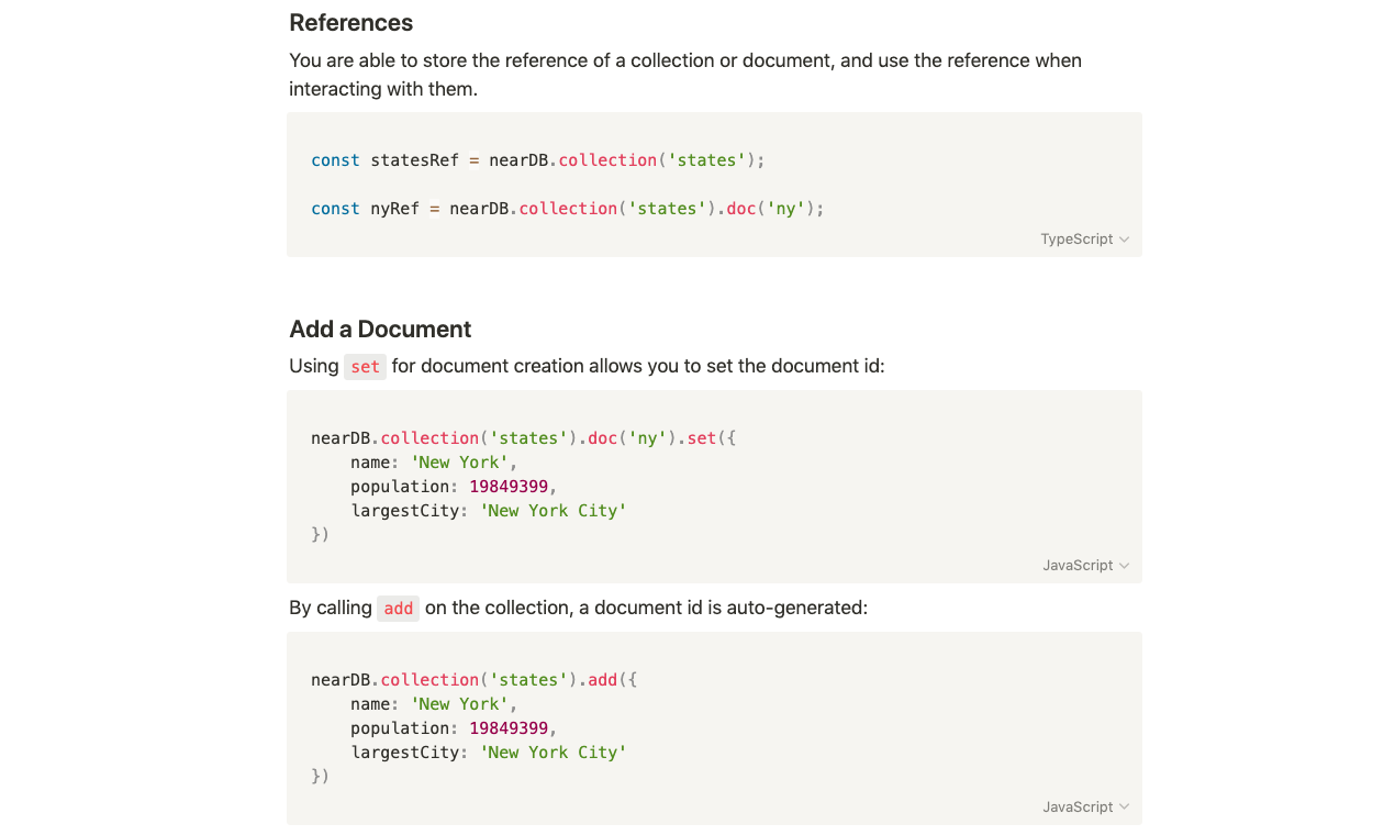 NearDB gallery image