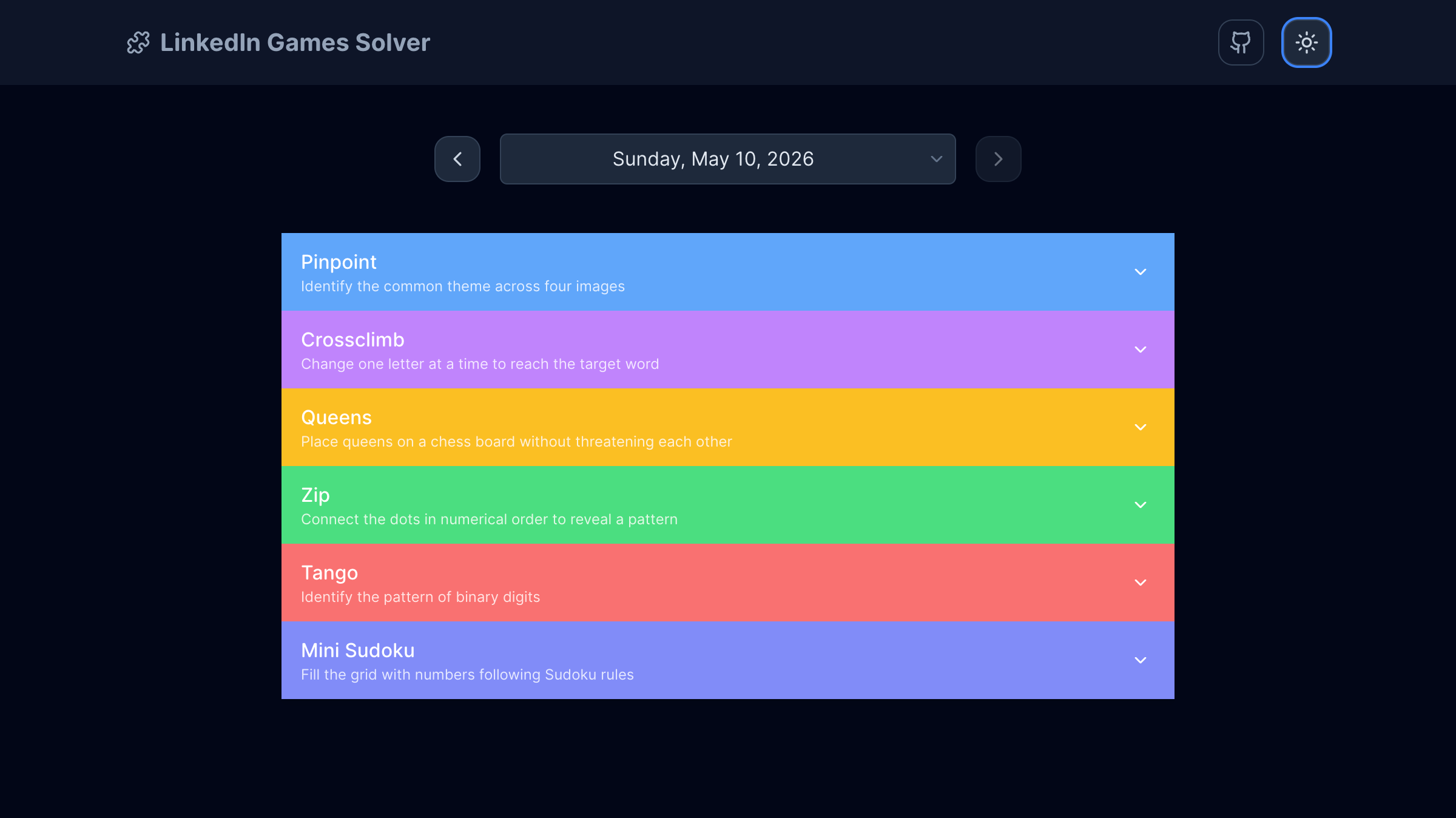 LinkedIn Game Solver gallery image