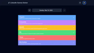 LinkedIn Game Solver gallery image