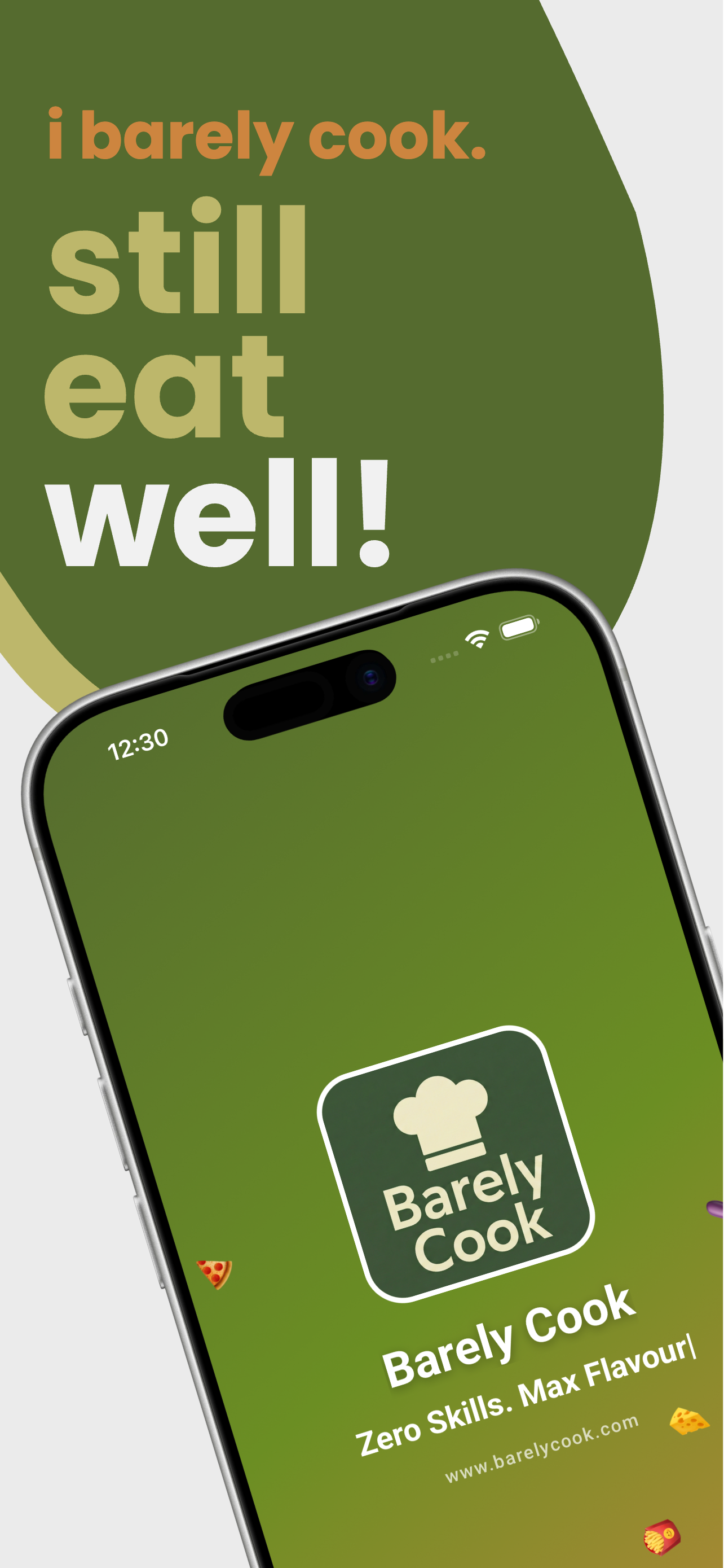 Barely Cook - Main product screenshot demonstrating key features and user interface