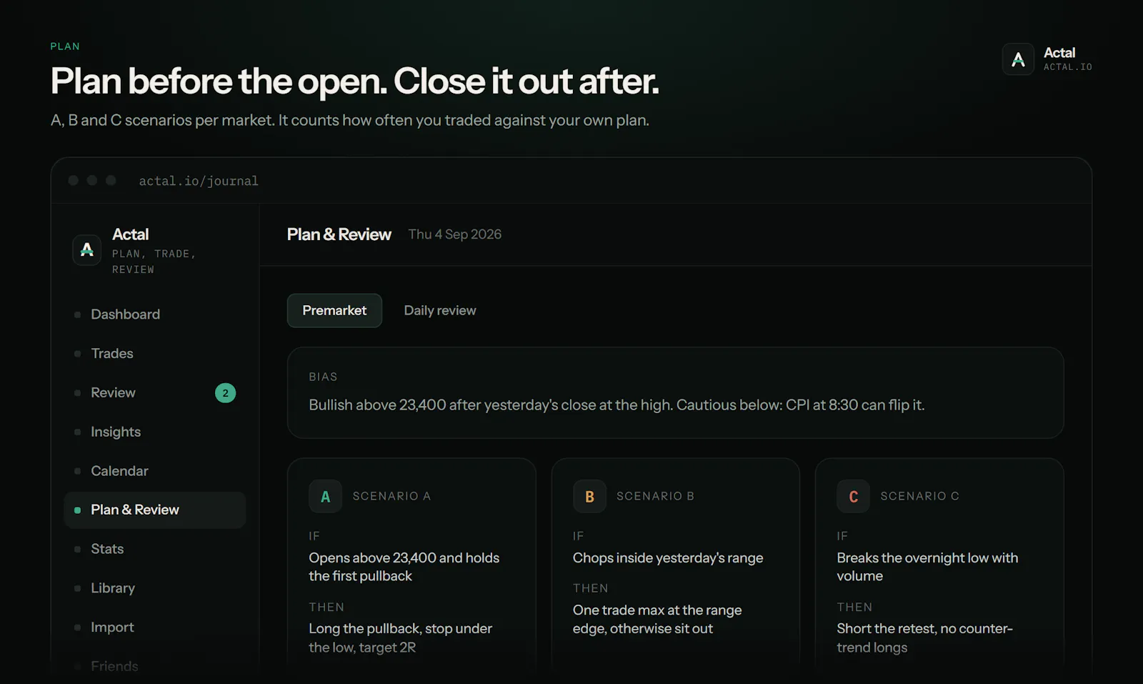 Actal screenshot 4