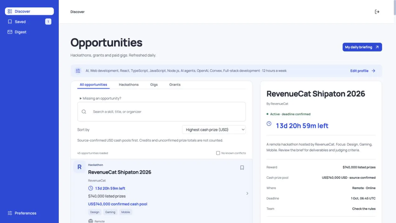 Opportunity Scout 截图
