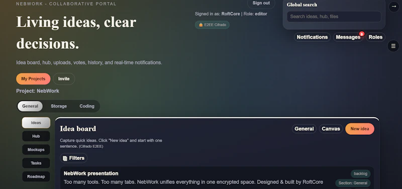 NebWork screenshot 1