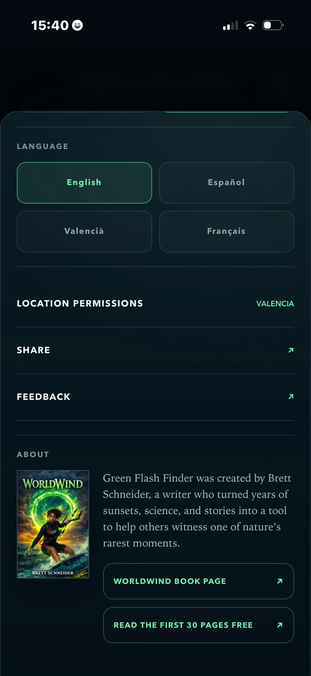 Green Flash Finder gallery image