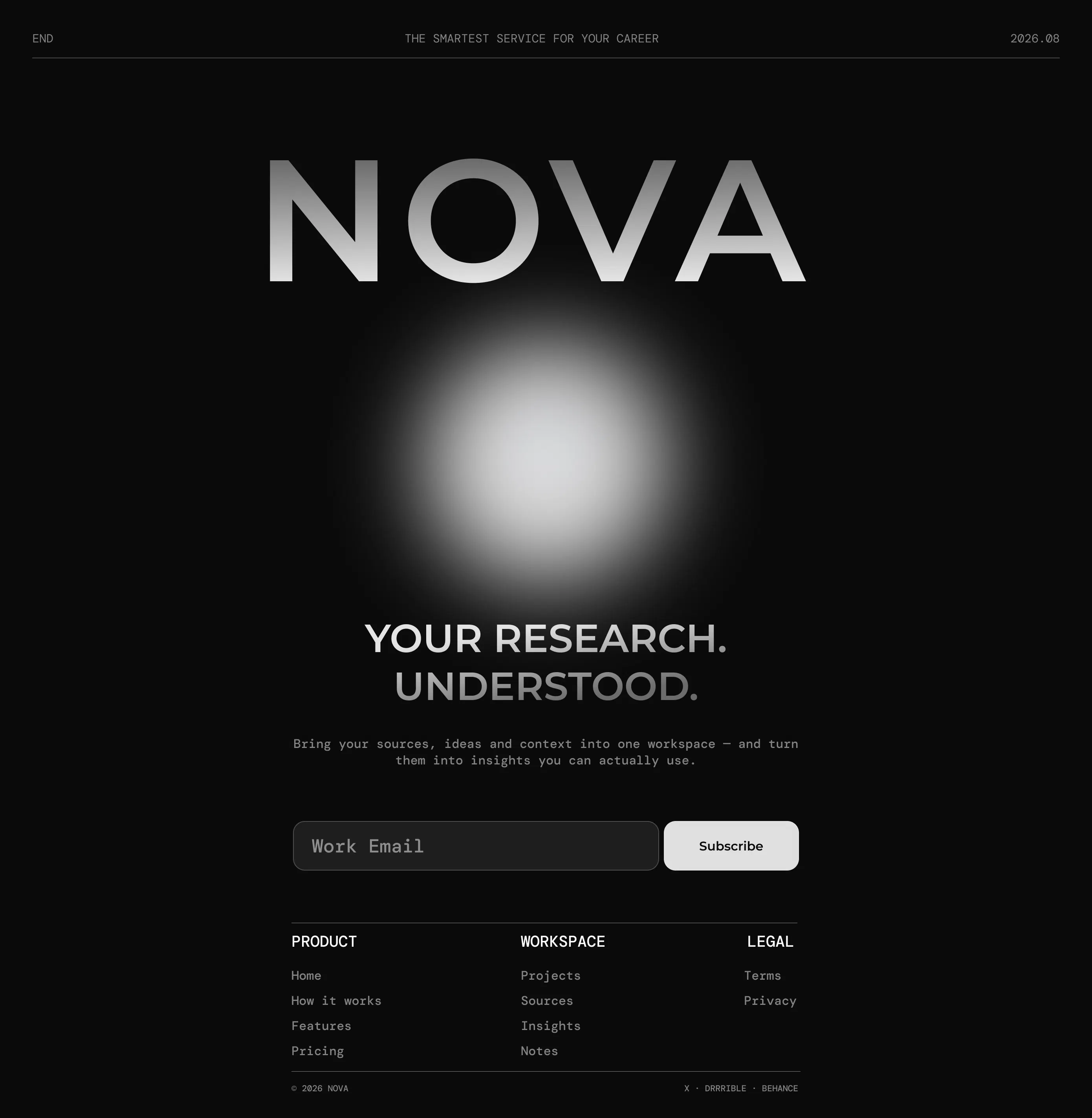 NOVA — AI & Spatial Framer Template gallery image