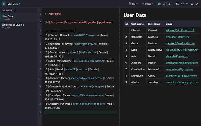 Quiline screenshot 3