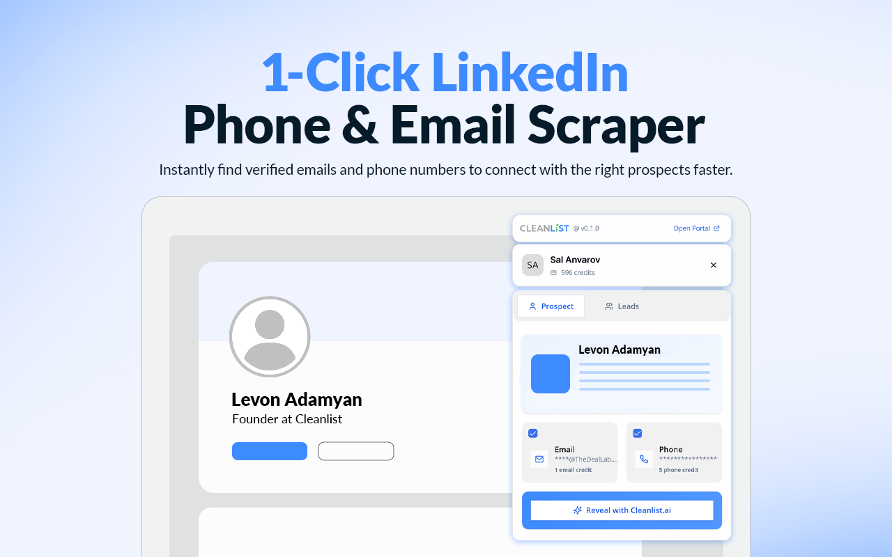 Cleanlist AI - Screenshot 3 showing product features and functionality
