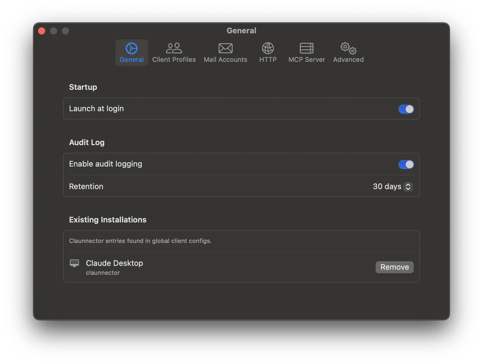 Claunnector v0.6.0 截图 2