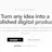 Turn idea into polished digital product