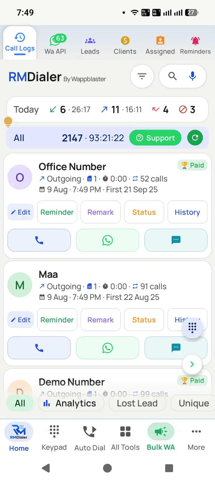 RMDialer Auto Dialer & Telecalling App gallery image